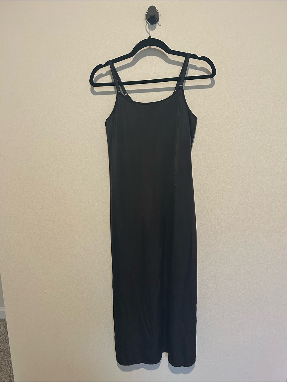 Vanity Fair Black Maxi Slip Dress